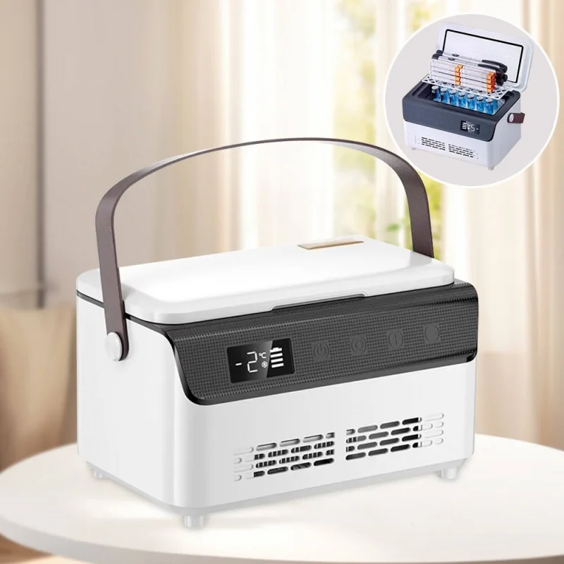 13600mAH*2 Insulin Cooler Mini Medicine Portable Refrigerator Smart Temperature Control LCD Display Medical Fridge for Travel
13600mAH*2 Insulin Cooler Mini Medicine Portable Refrigerator Smart Temperature Control LCD Display Medical Fridge for Travel