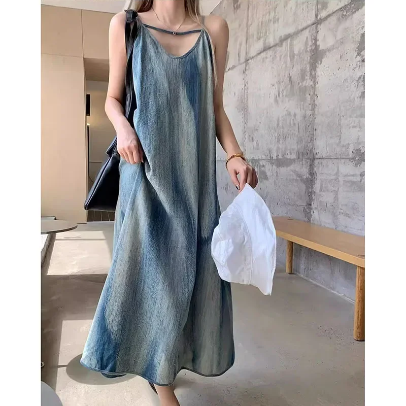 Sweet and Sleeveless Summer Tie Dye Long Dresses for Women, Relaxed and Lazy Style Dress for Beach Vacation
Sweet and Sleeveless Summer Tie Dye Long Dresses for Women, Relaxed and Lazy Style Dress for Beach Vacation