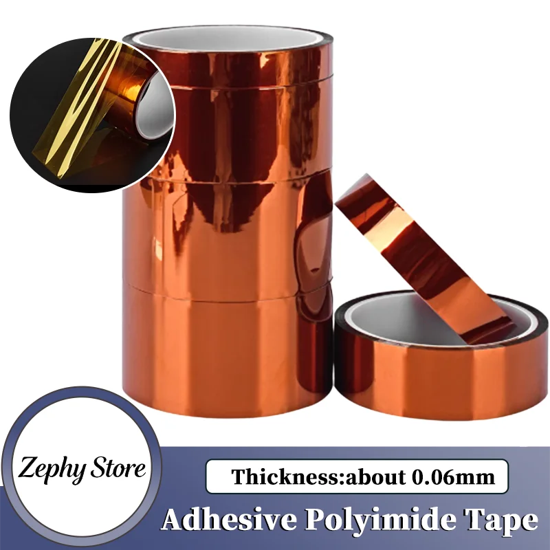 3/8 Roll Polyimide Adhesive Insulating Tapes 3-100mm Gold Thermal Insulation High Temperature Heat BGA Tape for Board Protection
3/8 Roll Polyimide Adhesive Insulating Tapes 3-100mm Gold Thermal Insulation High Temperature Heat BGA Tape for Board Protection