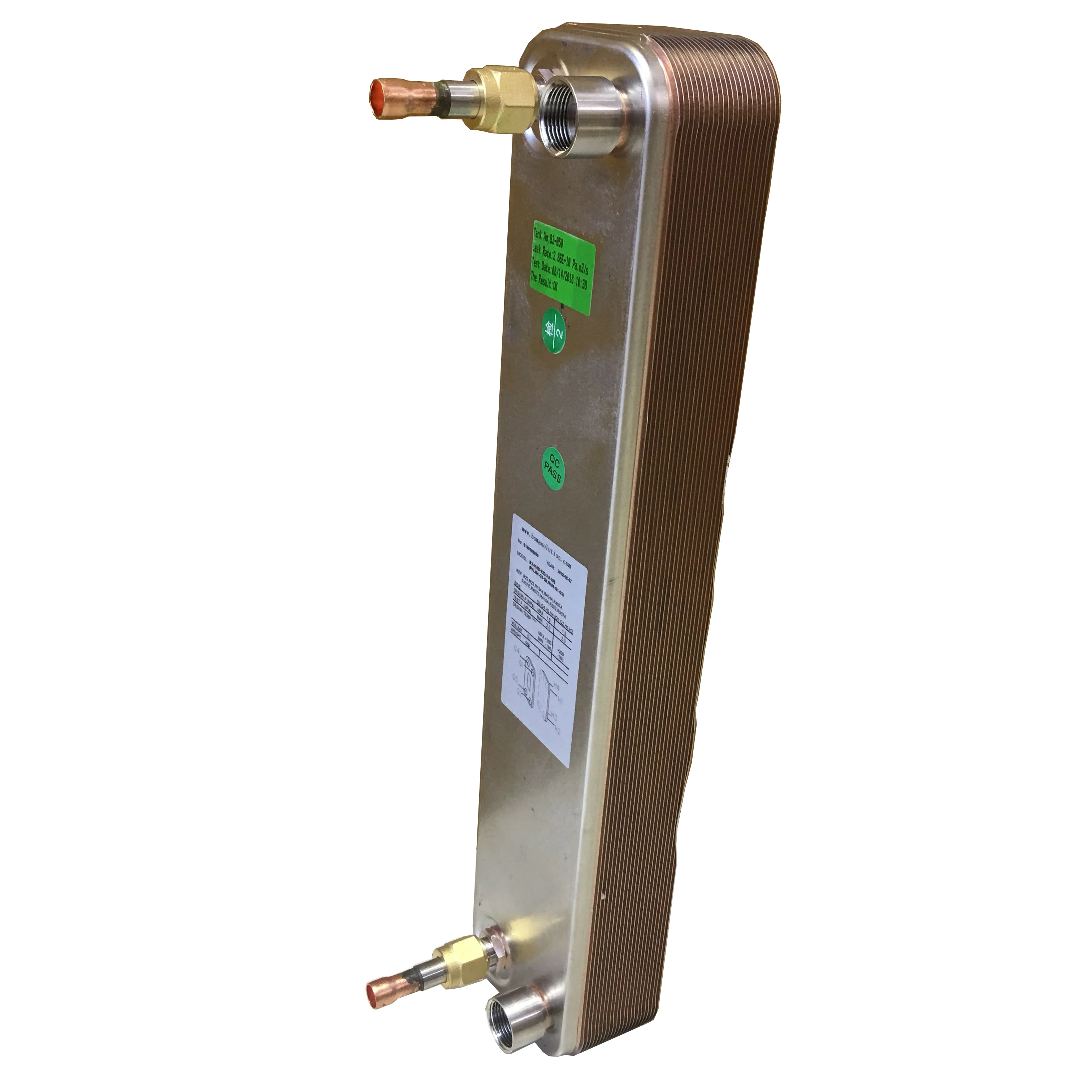 43000kcal condenser and 170kBTU evaporator of heat pump water chiller matching 20HP HBP compressor is used to get 50kW heating
43000kcal condenser and 170kBTU evaporator of heat pump water chiller matching 20HP HBP compressor is used to get 50kW heating