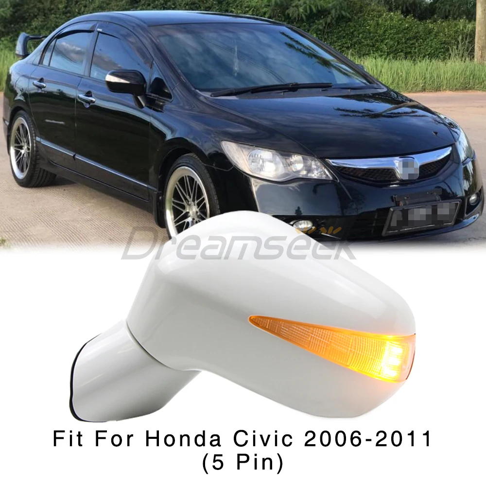 Power Left Side Door Mirror for Honda Civic FA1 FD1 FD2 2006-2011 Rearview Lamp 5 Pin w/ Turn Light Replacement Auto Accessory
Power Left Side Door Mirror for Honda Civic FA1 FD1 FD2 2006-2011 Rearview Lamp 5 Pin w/ Turn Light Replacement Auto Accessory