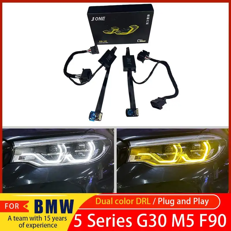 For BMW 5 Series/M5/6GT G30 G31 G32 F90 dual-color daytime running light module flashing control, left and right blinking
For BMW 5 Series/M5/6GT G30 G31 G32 F90 dual-color daytime running light module flashing control, left and right blinking