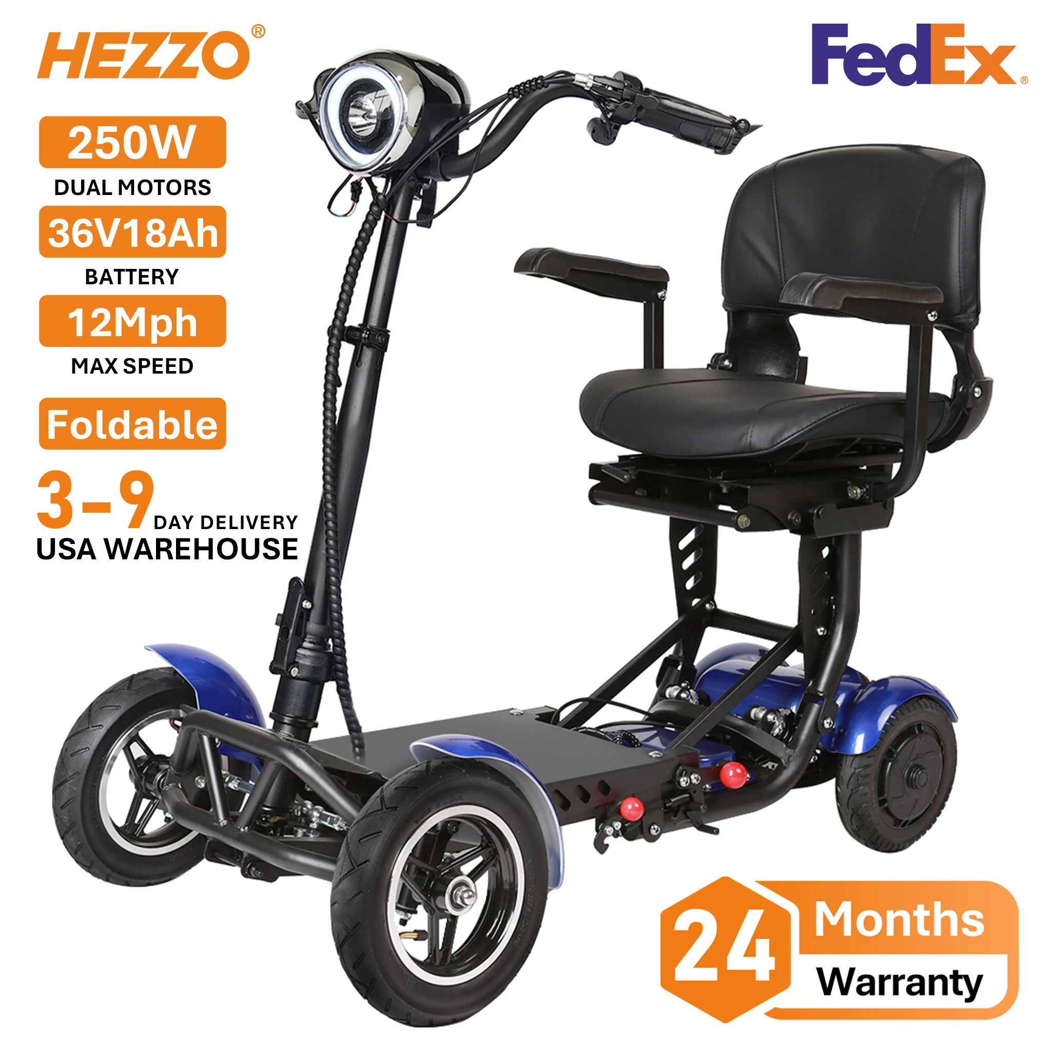 Мощный 4-колесный скутер HEZZO T2 для взрослых и пожилых людей, 36В, два двигателя, грузоподъемность 150 кг, дисковые тормоза, 14-дюймовые шины
Мощный 4-колесный скутер HEZZO T2 для взрослых и пожилых людей, 36В, два двигателя, грузоподъемность 150 кг, дисковые тормоза, 14-дюймовые шины