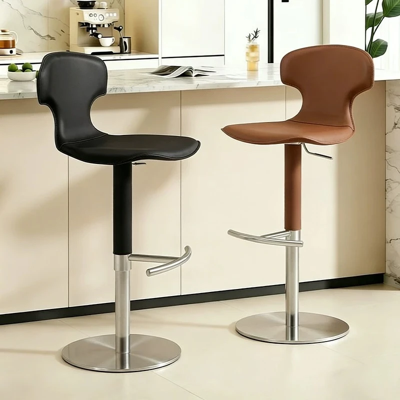 Luxury Modern Bar Stool Italian Saddle Leather Adjustable High Chair Elegant Counter Island Seat Stylish Cafe Pub Furniture
Luxury Modern Bar Stool Italian Saddle Leather Adjustable High Chair Elegant Counter Island Seat Stylish Cafe Pub Furniture