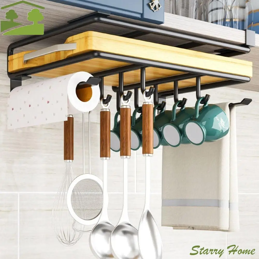 Sainless Steel Cutting Board Pot Cover Holder Large Capacity High Load-bearing Under Cabinet Storage Rack with Hooks
Sainless Steel Cutting Board Pot Cover Holder Large Capacity High Load-bearing Under Cabinet Storage Rack with Hooks