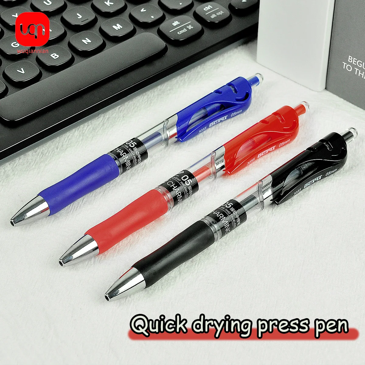WQN-3Pen with 40pcs Of Three-Color Replaceable Cores Is A Pressable Gel Pen With Black/Red/Blue Ink For School And Signature
WQN-3Pen with 40pcs Of Three-Color Replaceable Cores Is A Pressable Gel Pen With Black/Red/Blue Ink For School And Signature