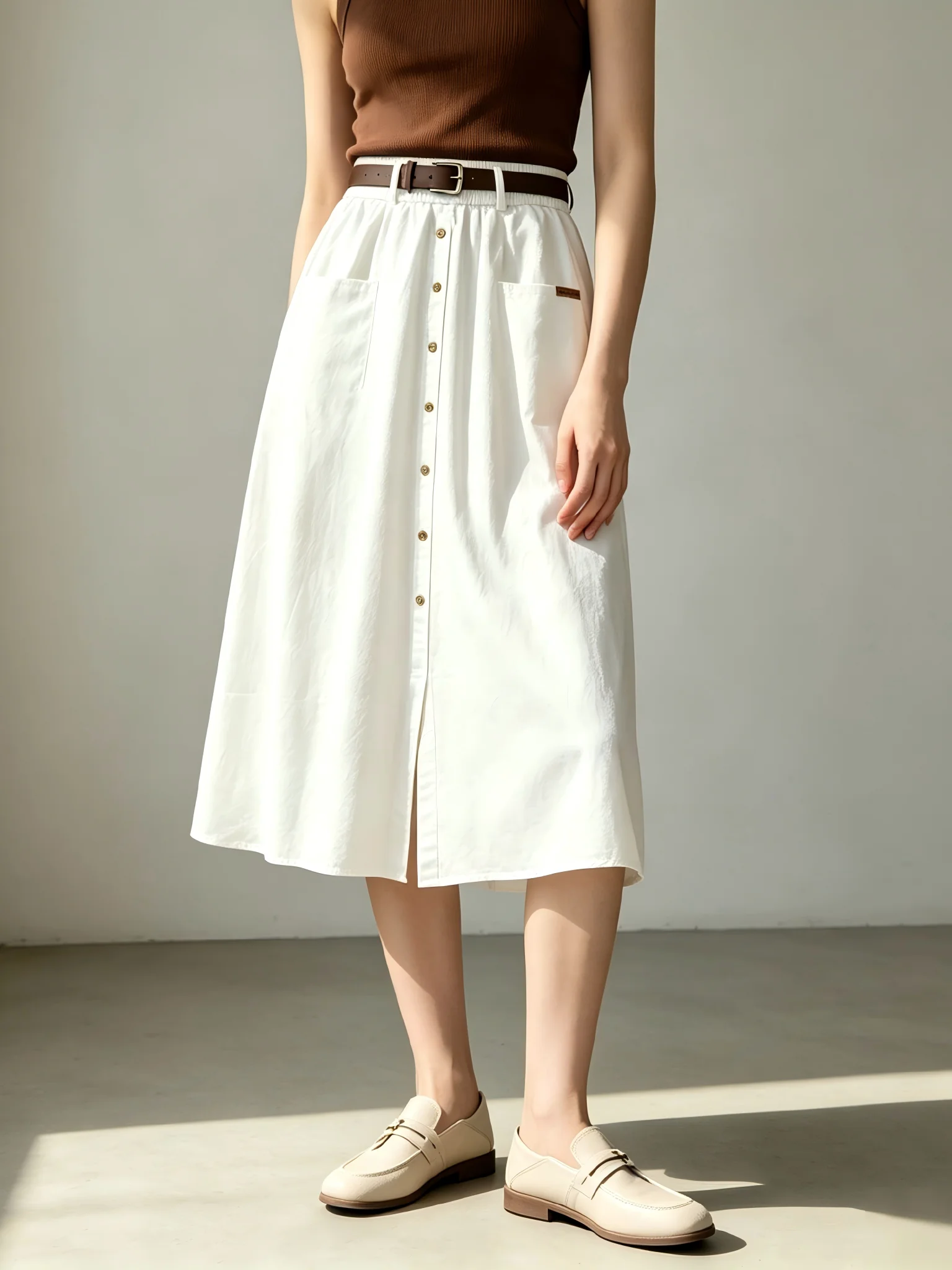 Slimming High Waist A-Line Skirt Korean Style Commute Friendly Light Blue Vintage High Waist Denim Skirt for Women
Slimming High Waist A-Line Skirt Korean Style Commute Friendly Light Blue Vintage High Waist Denim Skirt for Women