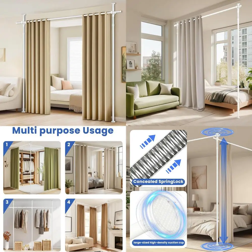 Регулируемый сверхмощный натяжной стержень для разделения помещений, 43–120 В x 35–100 Вт, опоры до 45 фунтов, отдельно стоящие, шторы не увеличиваются
Регулируемый сверхмощный натяжной стержень для разделения помещений, 43–120 В x 35–100 Вт, опоры до 45 фунтов, отдельно стоящие, шторы не увеличиваются