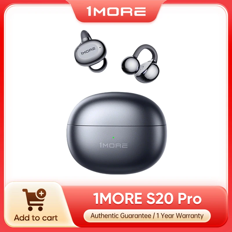 1MORE S20 PRO Bluetooth Earbuds Earclip Wireless BT6.0 IPX5 Waterproof Sports Noise Reduction Sensorless Wear HIFI Sound Quality
1MORE S20 PRO Bluetooth Earbuds Earclip Wireless BT6.0 IPX5 Waterproof Sports Noise Reduction Sensorless Wear HIFI Sound Quality