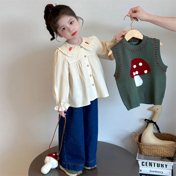 Children's Spring clothing 2025 New Spring Dress for Baby Girls, Casual Long Sleeve Shirt, Knitted Vest
Children's Spring clothing 2025 New Spring Dress for Baby Girls, Casual Long Sleeve Shirt, Knitted Vest