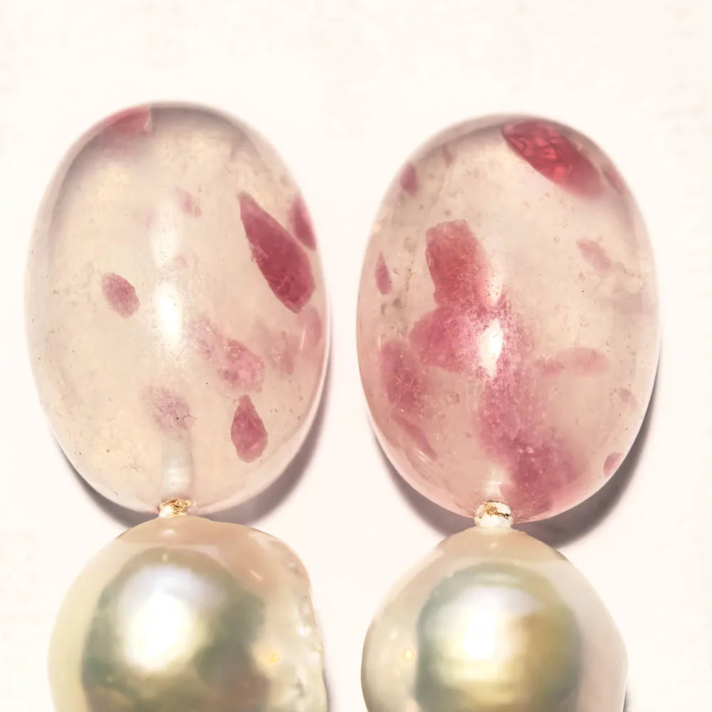MTC·STAR A+ Natural 24mm Oval Pink Spot Rose Quartz Crystal White Baroque Keshi Pearl Dangle Earring (Z14640)
MTC·STAR A+ Natural 24mm Oval Pink Spot Rose Quartz Crystal White Baroque Keshi Pearl Dangle Earring (Z14640)