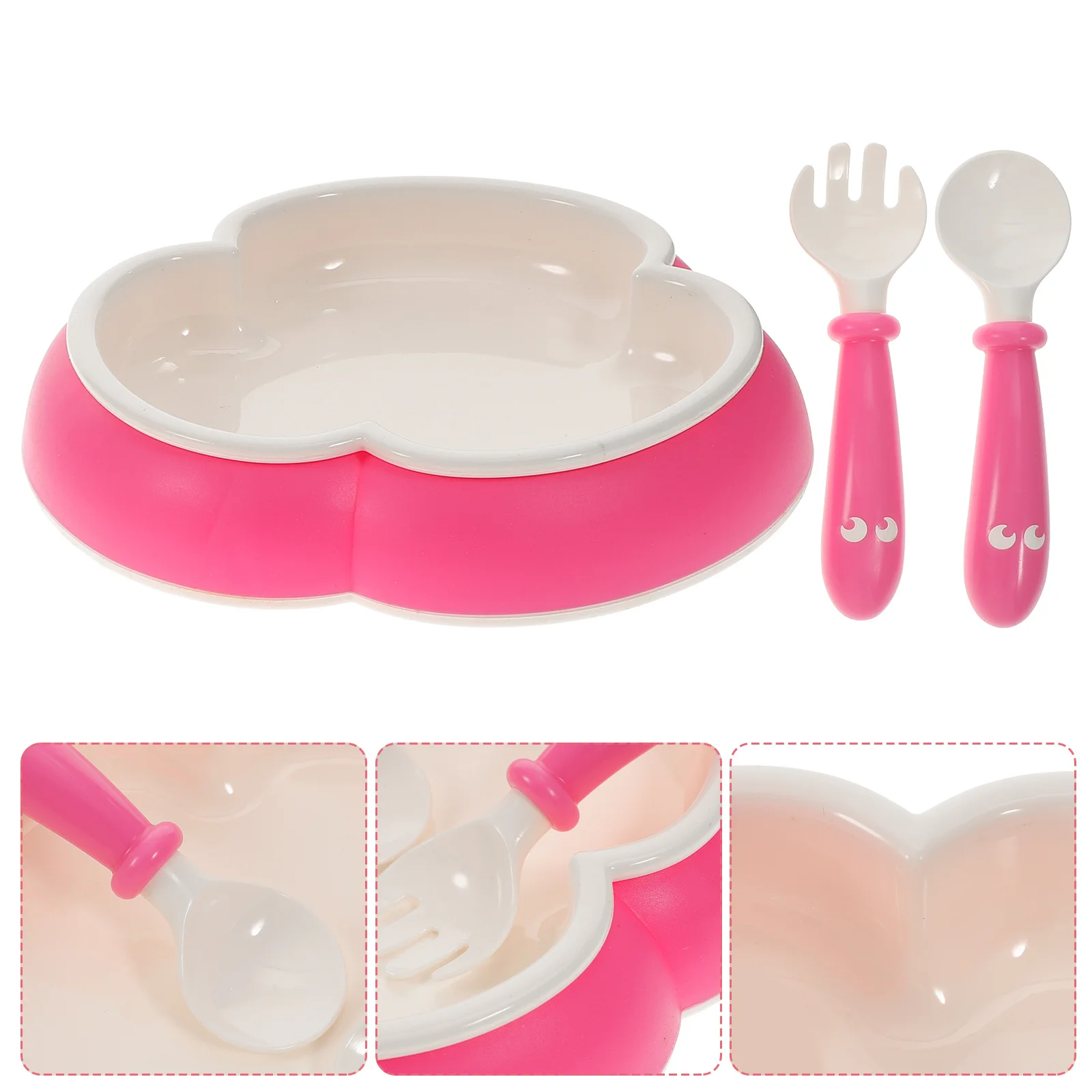 Toddler Feeding Set Suction Cup Bowl Fork Spoon Silicone Material Safe No Burrs Easy to Hold Baby Tableware Baby Spoon Fork
Toddler Feeding Set Suction Cup Bowl Fork Spoon Silicone Material Safe No Burrs Easy to Hold Baby Tableware Baby Spoon Fork