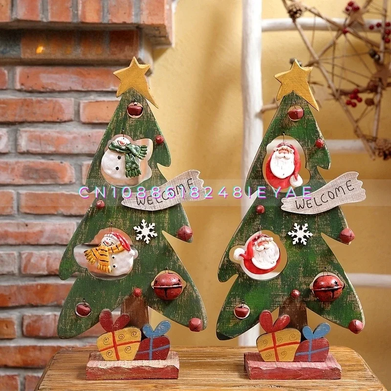 European and American Ins Wooden Decorative Cartoon Christmas Tree Ornaments Old Man Snowman Bell Retro Home Decorations
European and American Ins Wooden Decorative Cartoon Christmas Tree Ornaments Old Man Snowman Bell Retro Home Decorations