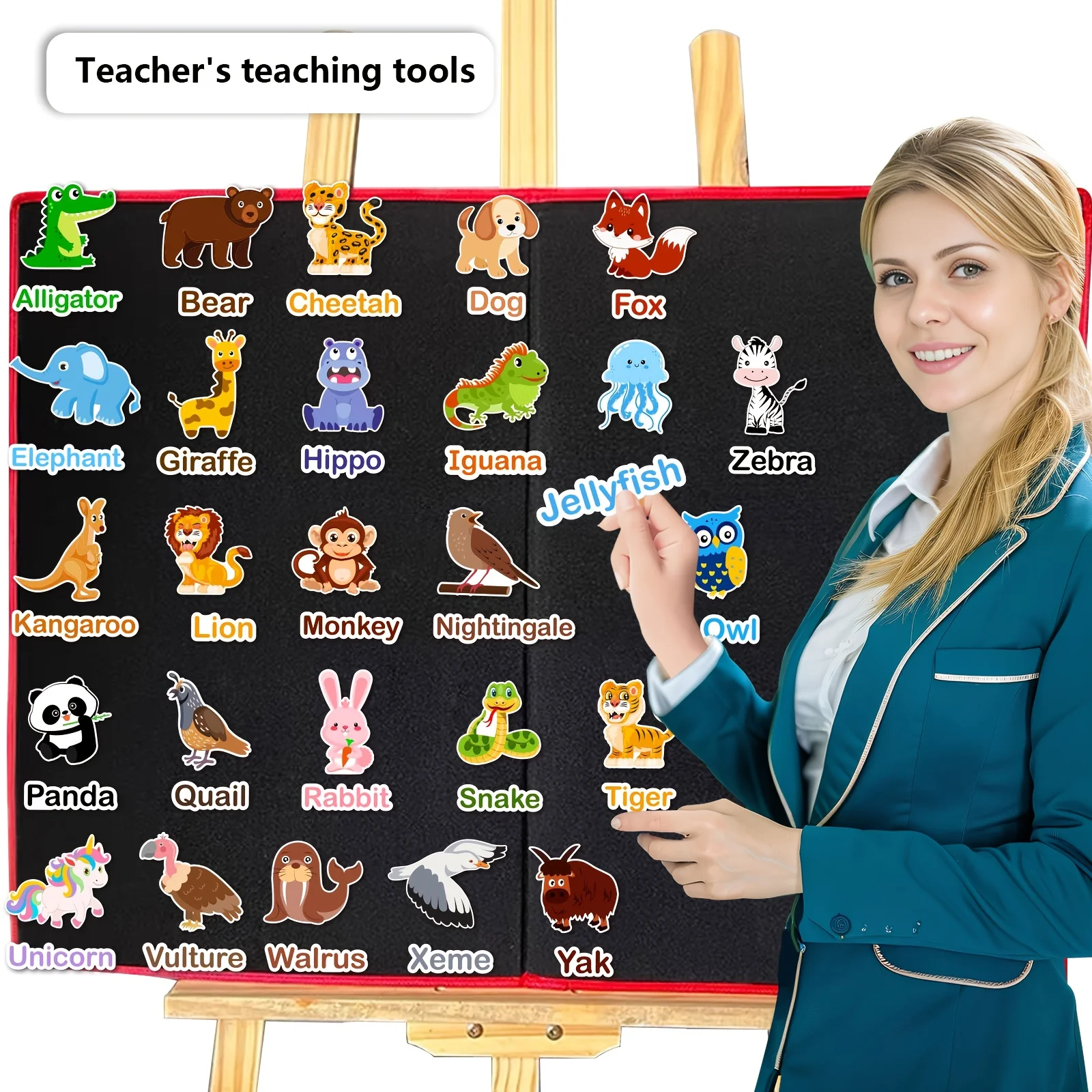 52Pcs Montessori Animal Felt Alphabet Set A-Z Interactive Sorting Word Matching Game for Preschool Kids Educational Teaching Aid
52Pcs Montessori Animal Felt Alphabet Set A-Z Interactive Sorting Word Matching Game for Preschool Kids Educational Teaching Aid
