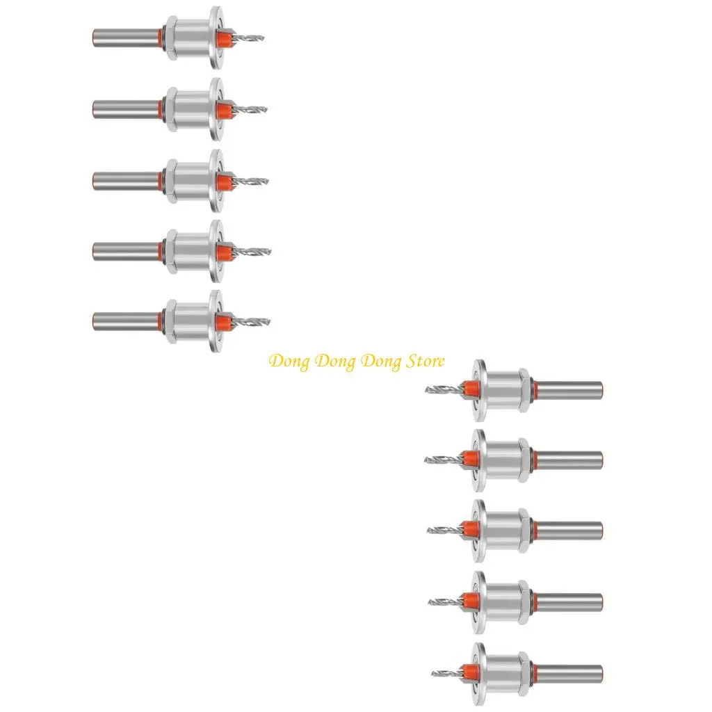 4XBA 5Pcs Wear Resistant Adjustable Countersink Drill Bit for Woodworking Projects
4XBA 5Pcs Wear Resistant Adjustable Countersink Drill Bit for Woodworking Projects