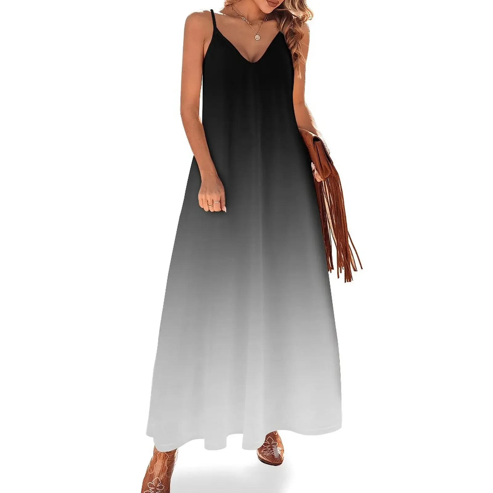Ombre Black to White Shades of Grey Sleeveless Dress evening dress woman Summer dresses for women Dress
Ombre Black to White Shades of Grey Sleeveless Dress evening dress woman Summer dresses for women Dress