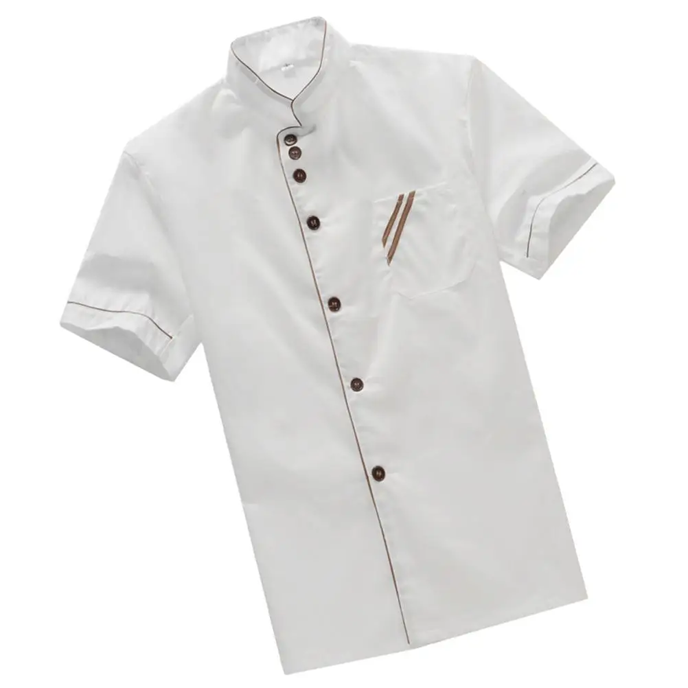 White Short Sleeve Shirt Loose Fit Coat Catering Jacket Breathable Oil Proof Easy Wash Work Clothing
White Short Sleeve Shirt Loose Fit Coat Catering Jacket Breathable Oil Proof Easy Wash Work Clothing