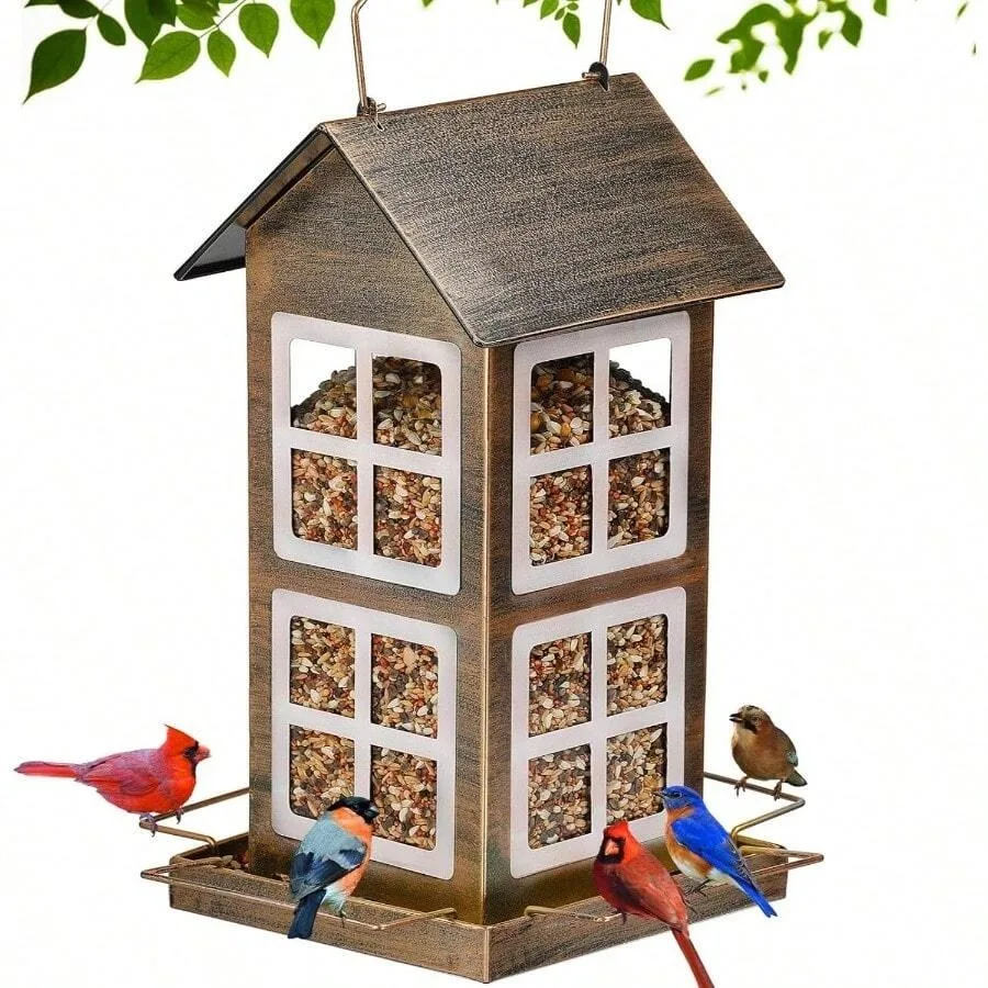 【New Arrival】Vintage House Shaped Metal Bird Feeder, Hanging Wild Bird Seed Feeder for Garden Yard
【New Arrival】Vintage House Shaped Metal Bird Feeder, Hanging Wild Bird Seed Feeder for Garden Yard