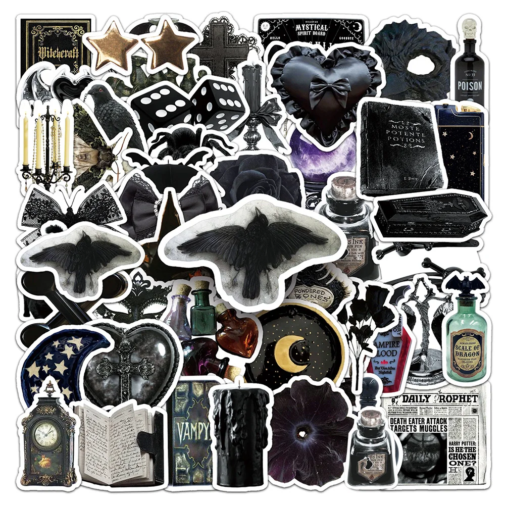 10/30/50pcs Gothic Dark Style Witch Stickers Retro Graffiti Decals for Skateboard Phone Notebook Cool Cartoon Decoration Sticker
10/30/50pcs Gothic Dark Style Witch Stickers Retro Graffiti Decals for Skateboard Phone Notebook Cool Cartoon Decoration Sticker