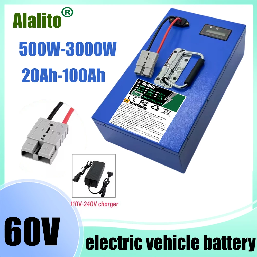 Brand new iron box 60V100AH, 40AHBMS, rechargeable lithium battery, suitable for 2000W high-power applications
Brand new iron box 60V100AH, 40AHBMS, rechargeable lithium battery, suitable for 2000W high-power applications