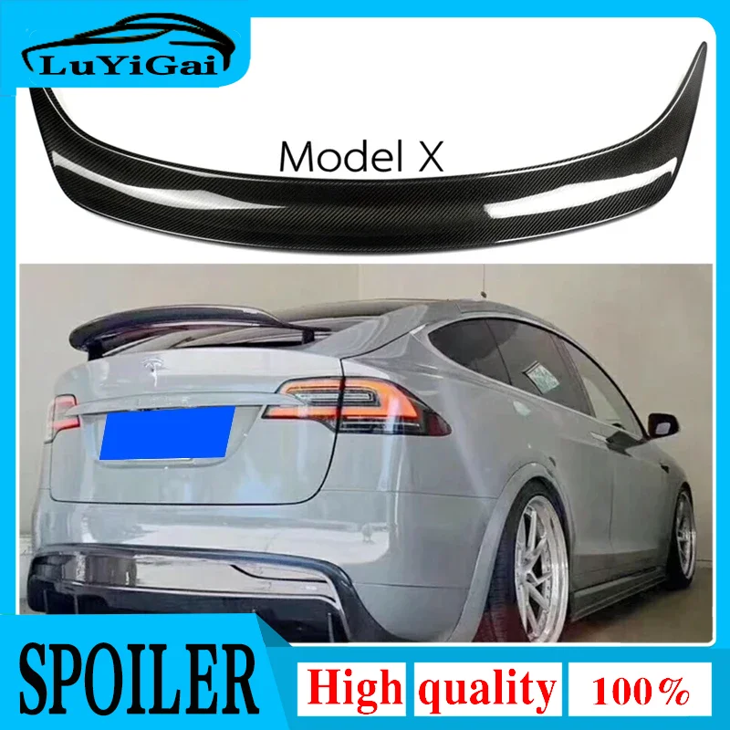 Model X Carbon Fiber Gloss Black Rear Wing Lip Spoiler for Tesla Model X 2016 2017 2018 2019
Model X Carbon Fiber Gloss Black Rear Wing Lip Spoiler for Tesla Model X 2016 2017 2018 2019