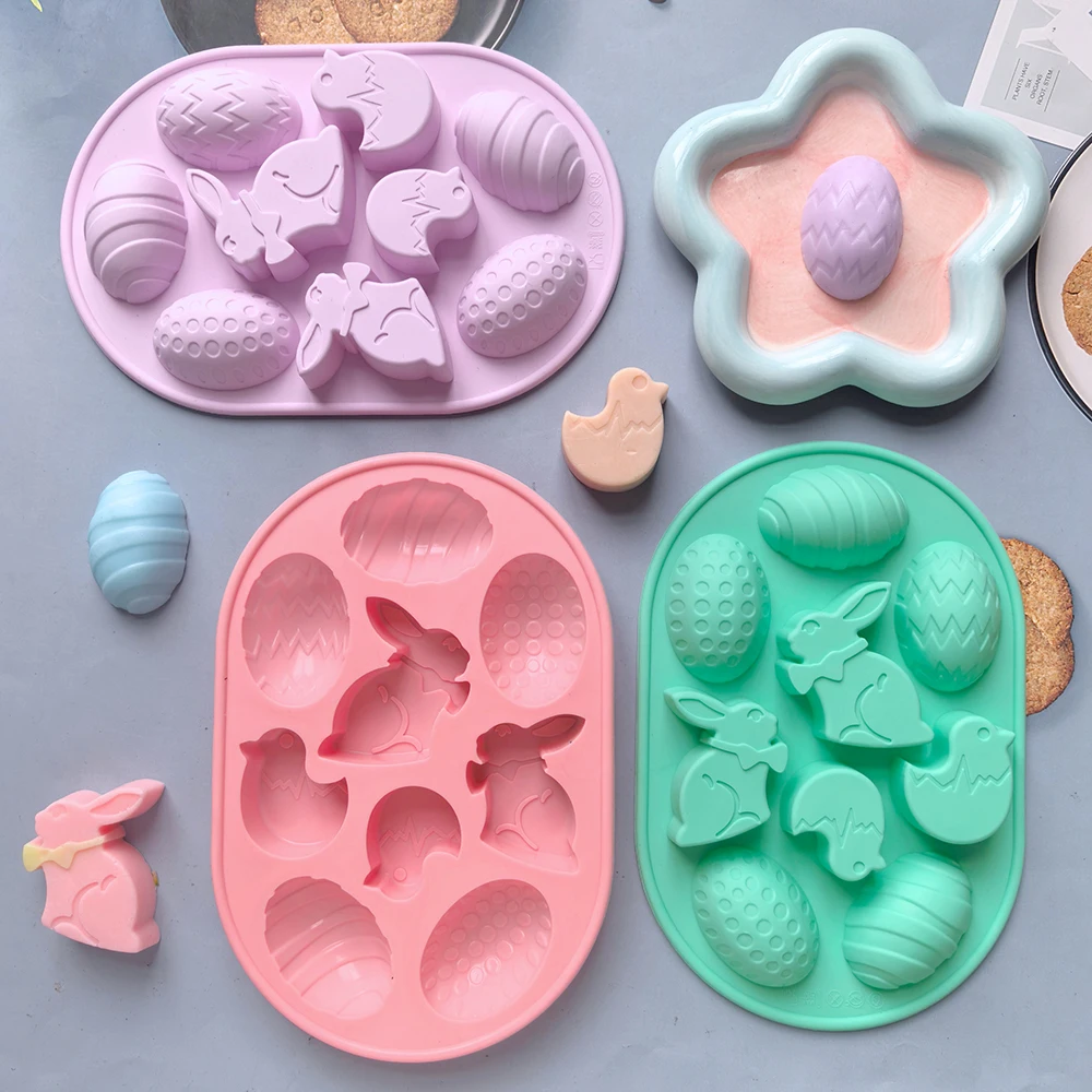 9-cavity Easter silicone Easter egg rabbit shaped baking mold chocolate candy mold Easter themed party decoration
9-cavity Easter silicone Easter egg rabbit shaped baking mold chocolate candy mold Easter themed party decoration