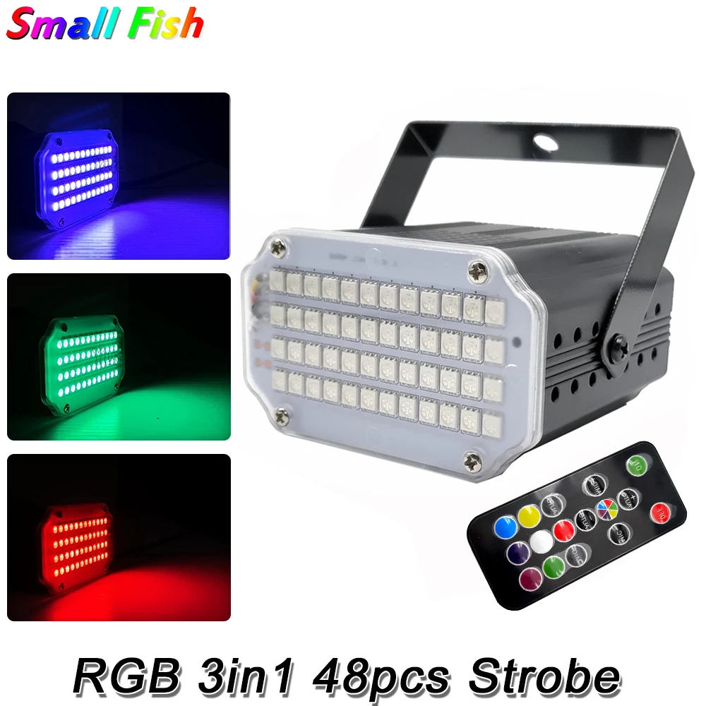 RGB Mini DJ Disco 48LEDs Strobe Light LED Music Sound Strobe Stage Effect Wedding Xmas Holiday Party Lamp
RGB Mini DJ Disco 48LEDs Strobe Light LED Music Sound Strobe Stage Effect Wedding Xmas Holiday Party Lamp