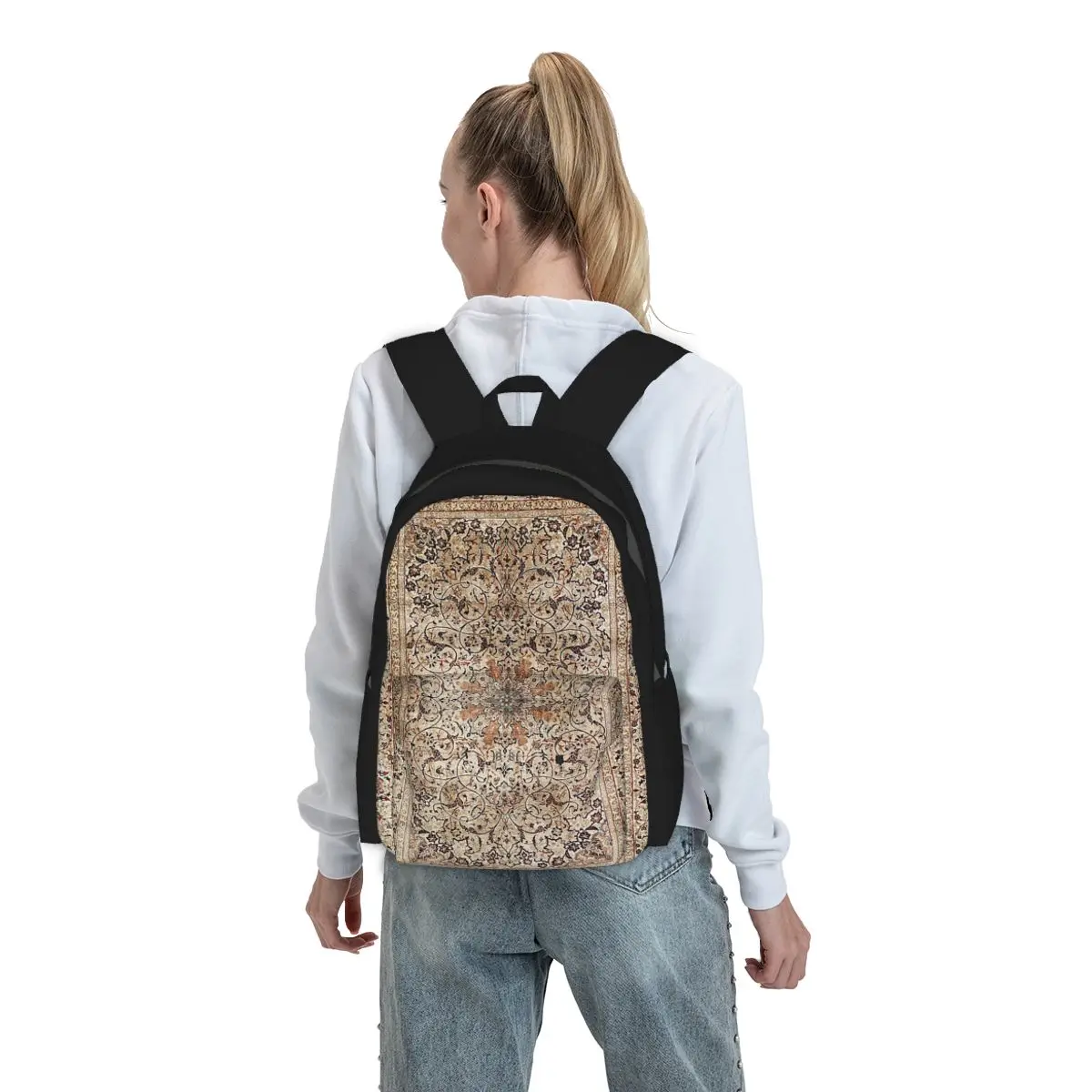 Silk Esfahan Persian Carpet Print Backpack Boys Girls BookBag Children School Bag Laptop Shoulder Bags for Men Women
Silk Esfahan Persian Carpet Print Backpack Boys Girls BookBag Children School Bag Laptop Shoulder Bags for Men Women