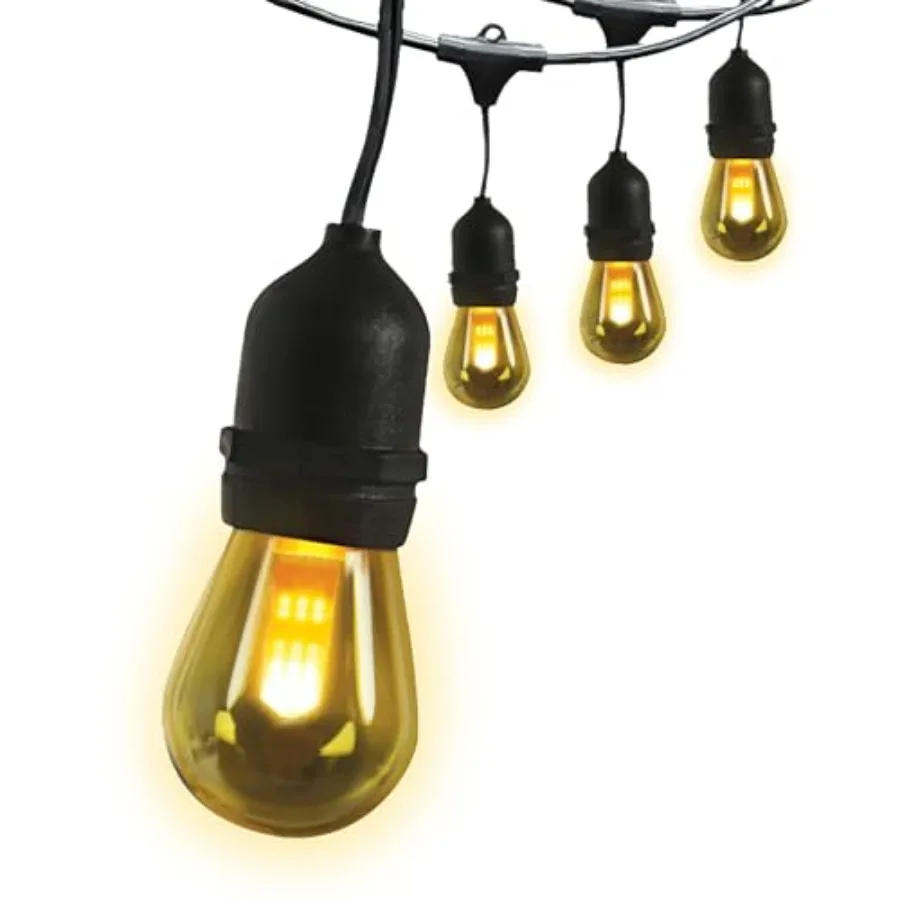 LED String Lights with Flame Bulbs Effect, Commercial Grade and Shatter Resistant String Lights,,Linkable, 15, 000-Hour Lifetim
LED String Lights with Flame Bulbs Effect, Commercial Grade and Shatter Resistant String Lights,,Linkable, 15, 000-Hour Lifetim