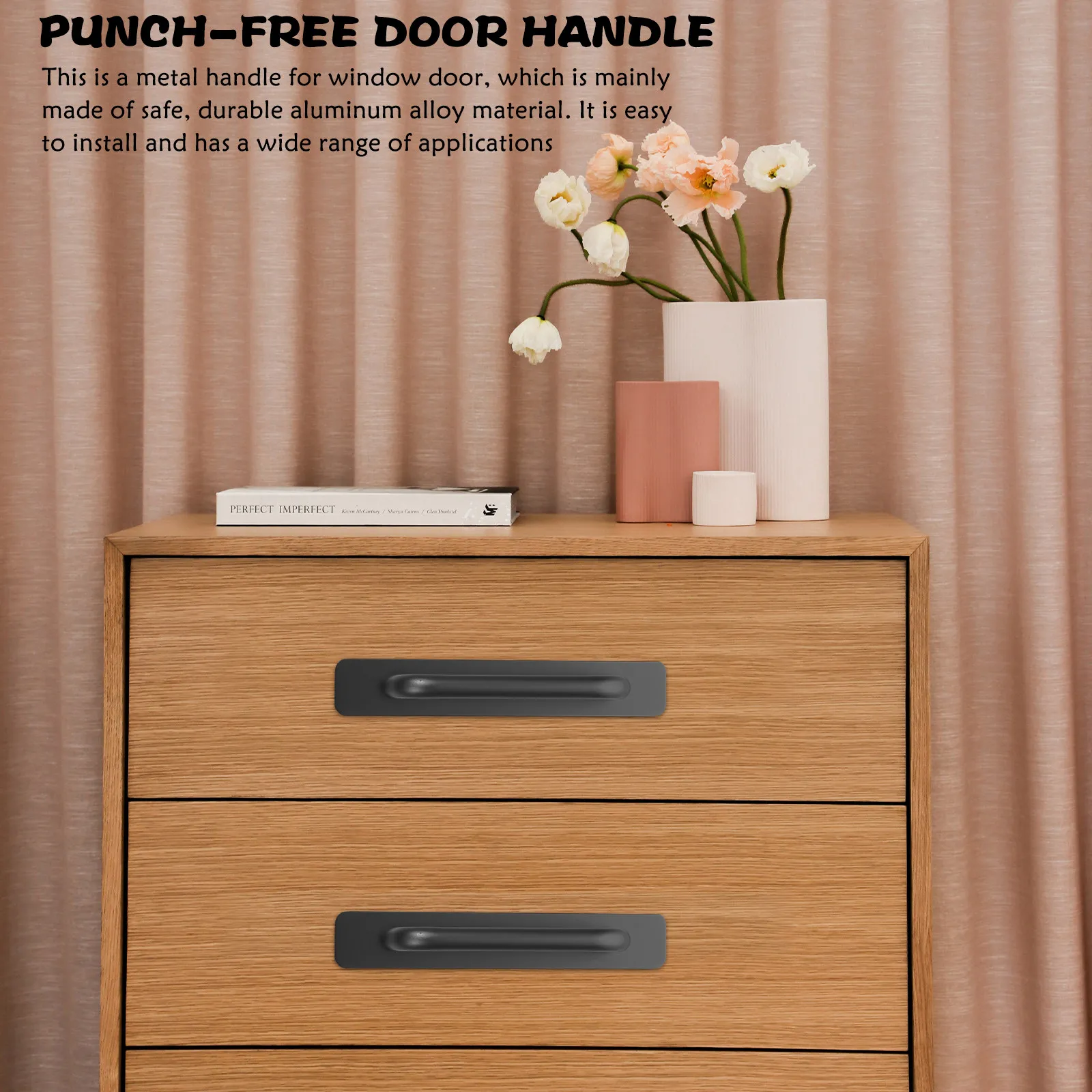 2Pcs Rustproof Aluminum Alloy Door Handle for Sliding Windows Cabinets Drawers Wardrobes Furniture Barn Doors Smooth Operation
2Pcs Rustproof Aluminum Alloy Door Handle for Sliding Windows Cabinets Drawers Wardrobes Furniture Barn Doors Smooth Operation