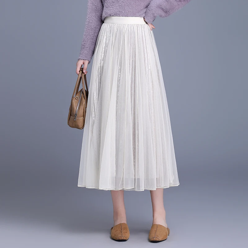 Double-Sided Wear A-Line Skirt for Women Gold Sequin Velvet Me High Waist Polyester Fiber Bicolor Skirt Autumn Winter
Double-Sided Wear A-Line Skirt for Women Gold Sequin Velvet Me High Waist Polyester Fiber Bicolor Skirt Autumn Winter