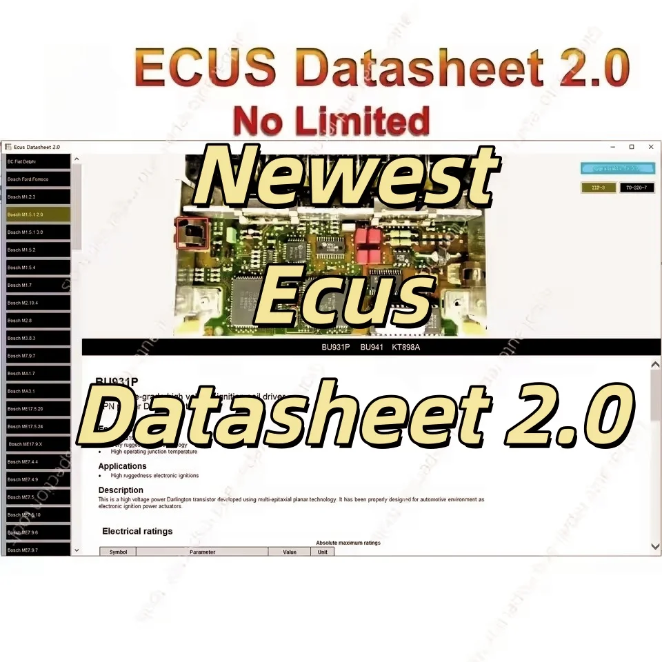 Новейшая схема печатных плат Ecus Datasheet 2.0 для ремонта ЭБУ с электронными компонентами автомобильных ЭБУ и дополнительной информации
Новейшая схема печатных плат Ecus Datasheet 2.0 для ремонта ЭБУ с электронными компонентами автомобильных ЭБУ и дополнительной информации