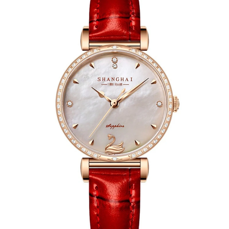 Женские кварцевые часы Shanghai Watch National Series Little Swan с бриллиантами на ремешке 0192
Женские кварцевые часы Shanghai Watch National Series Little Swan с бриллиантами на ремешке 0192