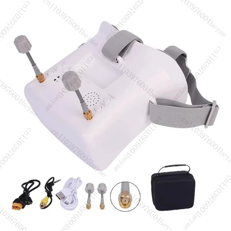 Video glasses eye mask picture transmission DVR dual antenna 008D headband 58g HD
Video glasses eye mask picture transmission DVR dual antenna 008D headband 58g HD