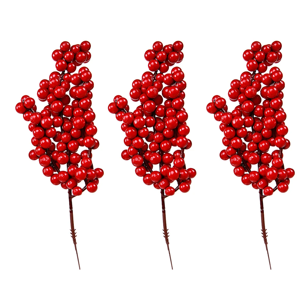 3pcs Artificial Flower Christmas Red Berry Stems Decorations Home DIY Centerpieces Lifelike Bouquet
3pcs Artificial Flower Christmas Red Berry Stems Decorations Home DIY Centerpieces Lifelike Bouquet