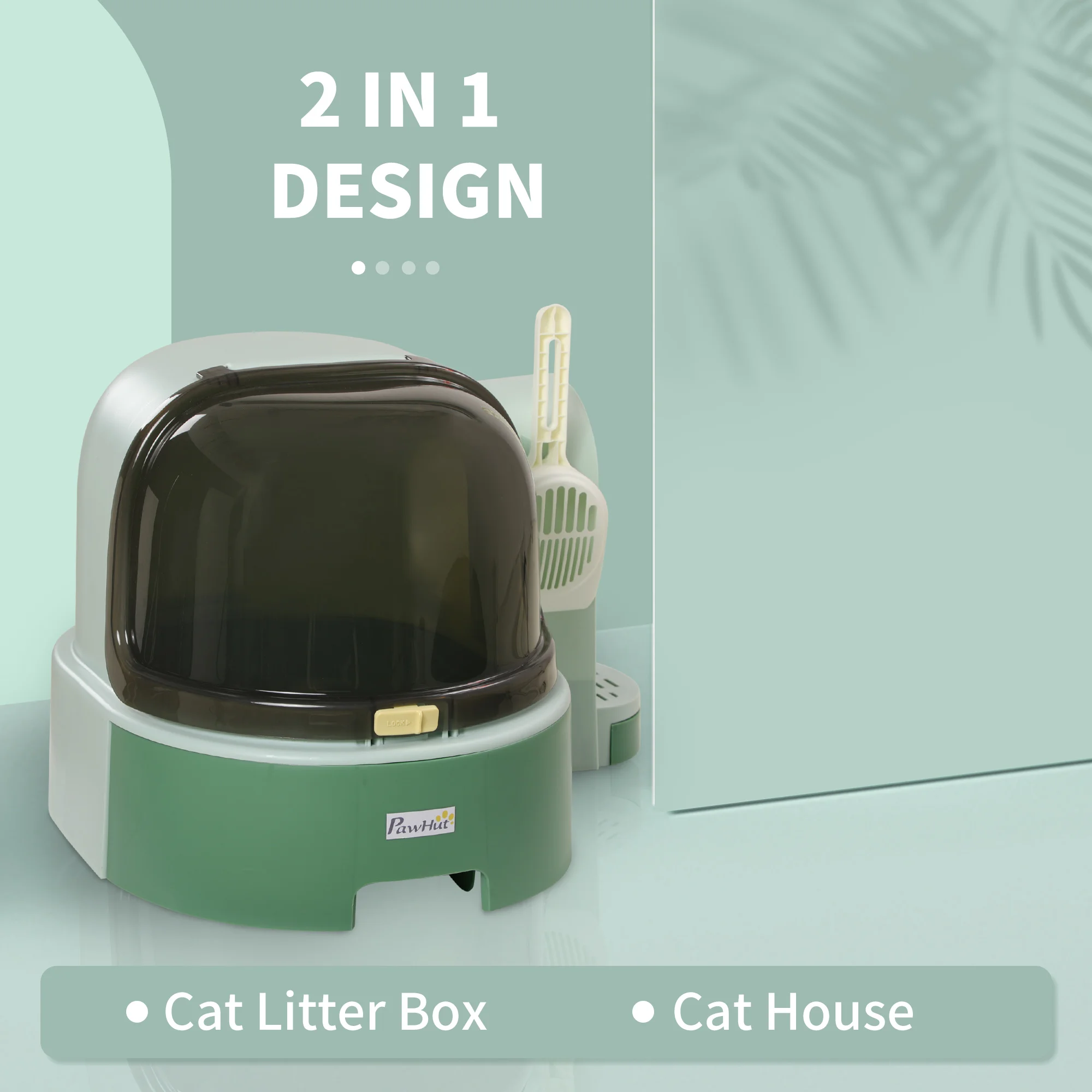 Space Capsule Cat Litter Box with Removable Tray Front Cover Litter Tracking Steps Enclosed Litter Box for Cats Up To 10 Lbs
Space Capsule Cat Litter Box with Removable Tray Front Cover Litter Tracking Steps Enclosed Litter Box for Cats Up To 10 Lbs