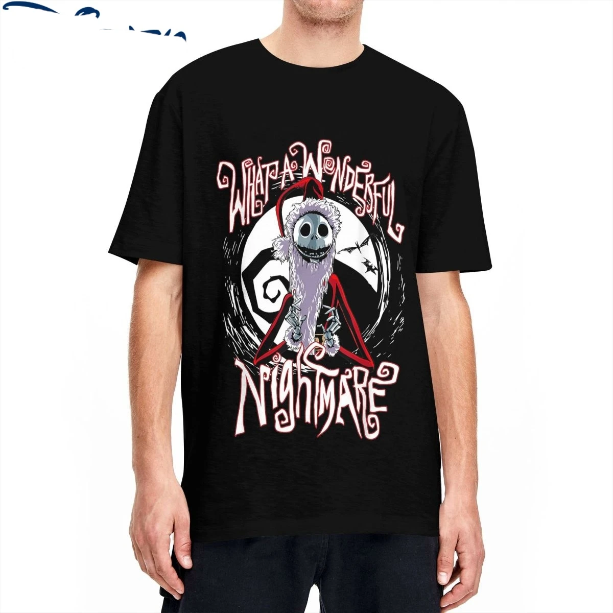 Men T-Shirt The Nightmare Before Christmas Vintage Pure Cotton Tee Shirt Jack Santa Claus T Shirts Crewneck Clothing
Men T-Shirt The Nightmare Before Christmas Vintage Pure Cotton Tee Shirt Jack Santa Claus T Shirts Crewneck Clothing