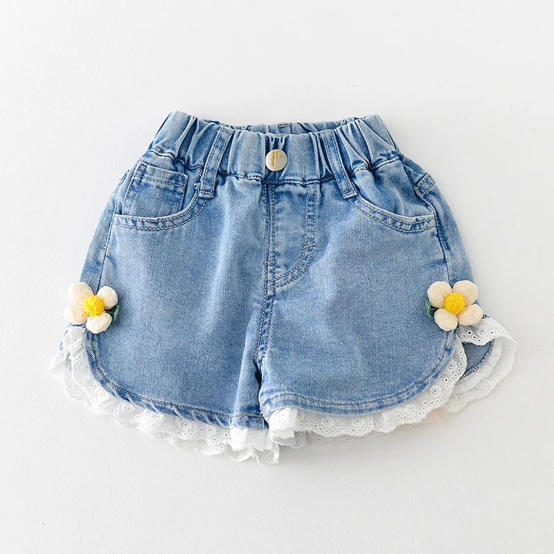 Korean Children's Clothes 2025 Baby Summer Clothes Short Jean For Girls Casual Lace Denim Shorts Comfortable Daily Girl Outfits
Korean Children's Clothes 2025 Baby Summer Clothes Short Jean For Girls Casual Lace Denim Shorts Comfortable Daily Girl Outfits