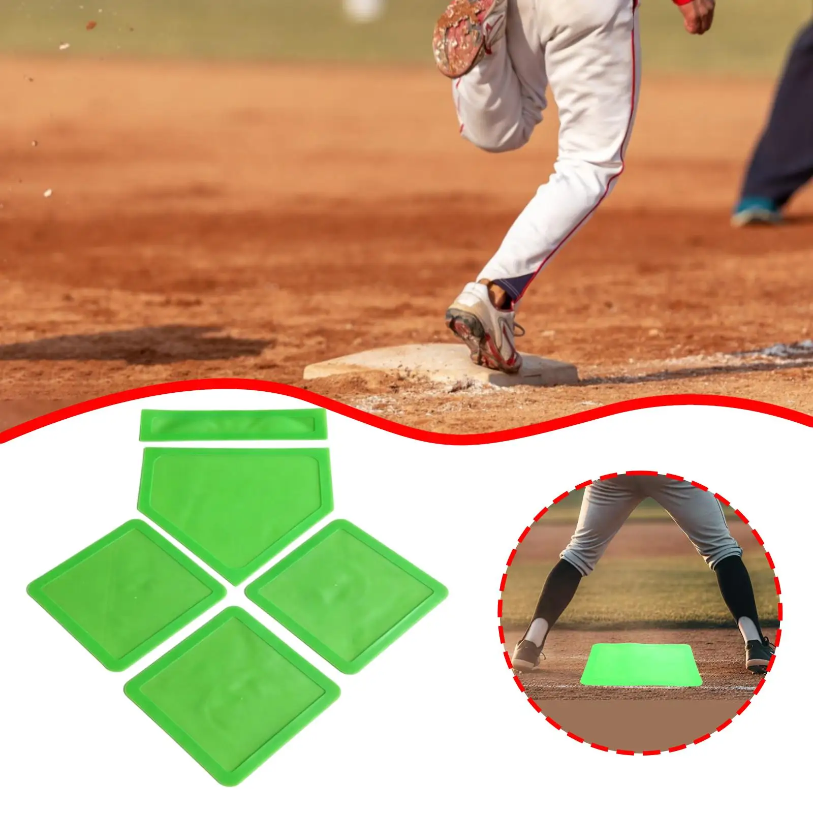 Throw Down Baseball Base Set TPE Rubber Home Plate Pitching Mat for League School Training Recreation
Throw Down Baseball Base Set TPE Rubber Home Plate Pitching Mat for League School Training Recreation