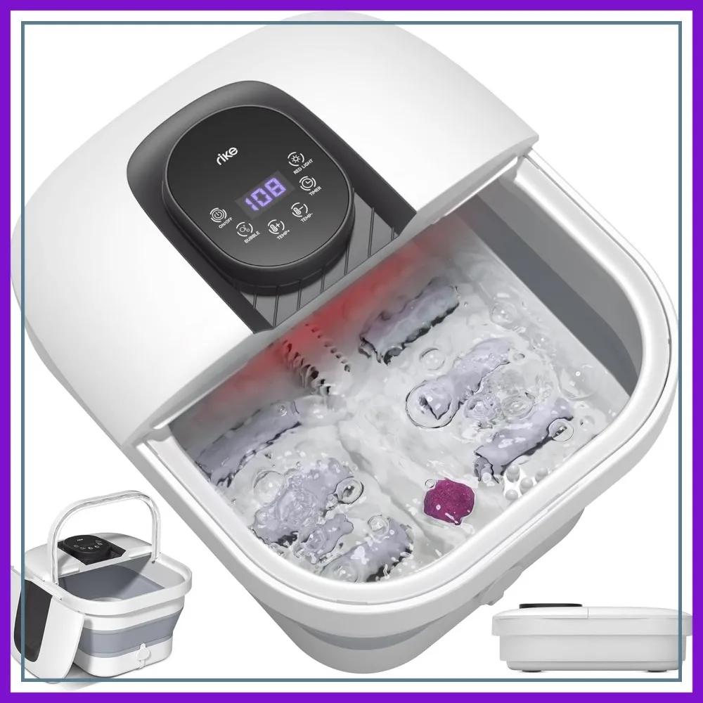 Collapsible Foot Spa with Fast PTC Heating, 14 Temp Control, Smart Touch Screen & Massage, Space-Saving Design
Collapsible Foot Spa with Fast PTC Heating, 14 Temp Control, Smart Touch Screen & Massage, Space-Saving Design