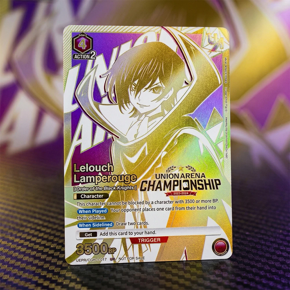 UNION ARENA Collection Card Code Geass: Lelouch of the Rebellion Collectible Card Game UE04BT/CGH-1-017 Foil Flash Card Gifts
UNION ARENA Collection Card Code Geass: Lelouch of the Rebellion Collectible Card Game UE04BT/CGH-1-017 Foil Flash Card Gifts