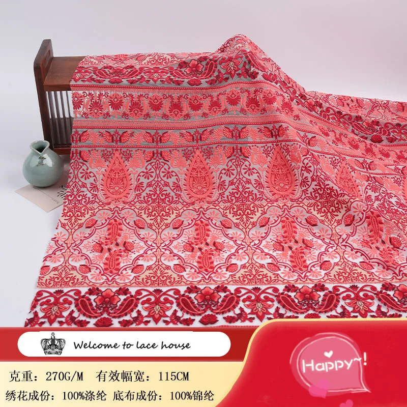 Nylon Retro Embroidered Fabric For Spring Summer Fashion Bags Tablecloths Handmade DIY Accessories
Nylon Retro Embroidered Fabric For Spring Summer Fashion Bags Tablecloths Handmade DIY Accessories