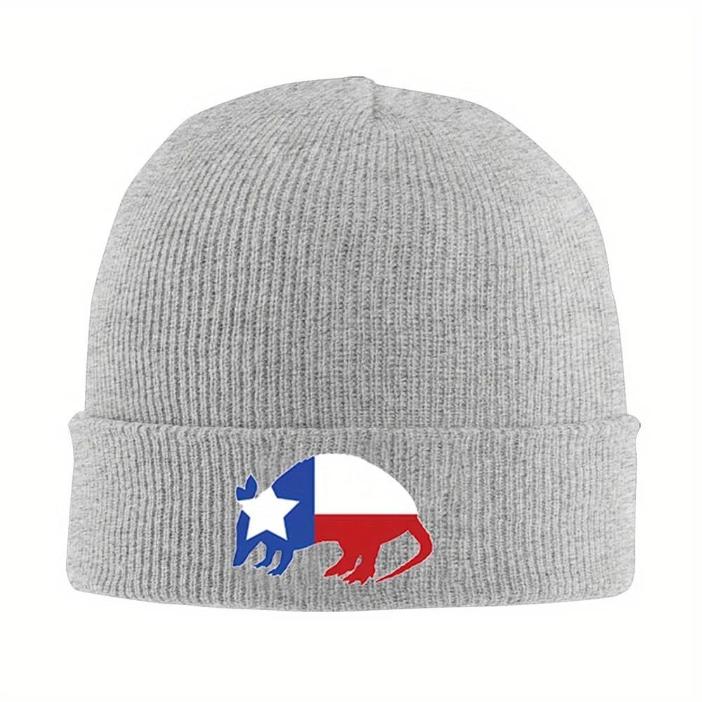 1pc Texas Armadillo Beanie Hat Light Skull Cap with Texas Flag Design, Gray Knit Beanie for Fall Winter Perfect for Outdoor
1pc Texas Armadillo Beanie Hat Light Skull Cap with Texas Flag Design, Gray Knit Beanie for Fall Winter Perfect for Outdoor