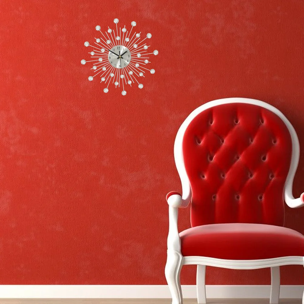 Metal Rhinestone Wall Clock Retro Style Silent Quartz Movement Decorative Hanging Clock for Living Room Bedroom Office Cafe
Metal Rhinestone Wall Clock Retro Style Silent Quartz Movement Decorative Hanging Clock for Living Room Bedroom Office Cafe