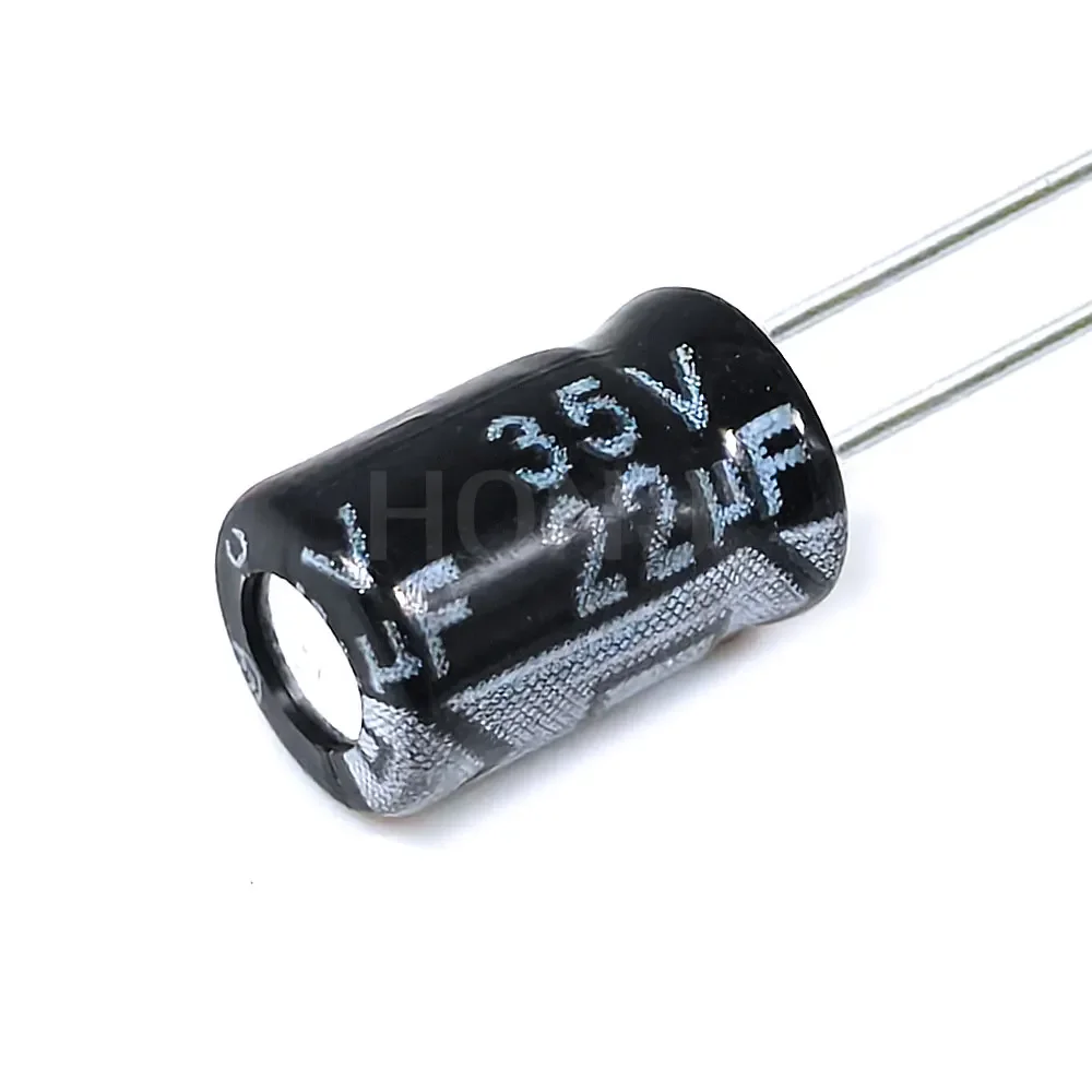50шт 22uF 35V 22MFD 35Volt 5*7mm Алюминиевый электролитический конденсатор радиальный 22mf35v 22uf35v 35v22mf 35v22uf ±20%
50шт 22uF 35V 22MFD 35Volt 5*7mm Алюминиевый электролитический конденсатор радиальный 22mf35v 22uf35v 35v22mf 35v22uf ±20% 