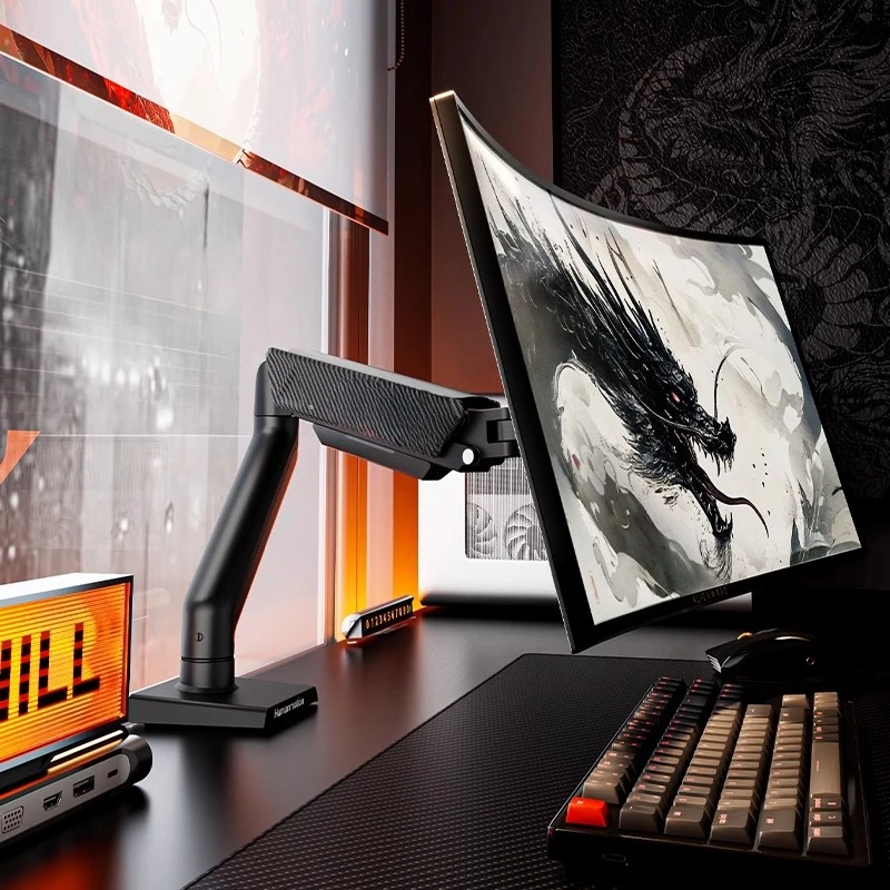 Computer monitor, cantilever bracket, secondary screen, robotic arm lifting base
Computer monitor, cantilever bracket, secondary screen, robotic arm lifting base