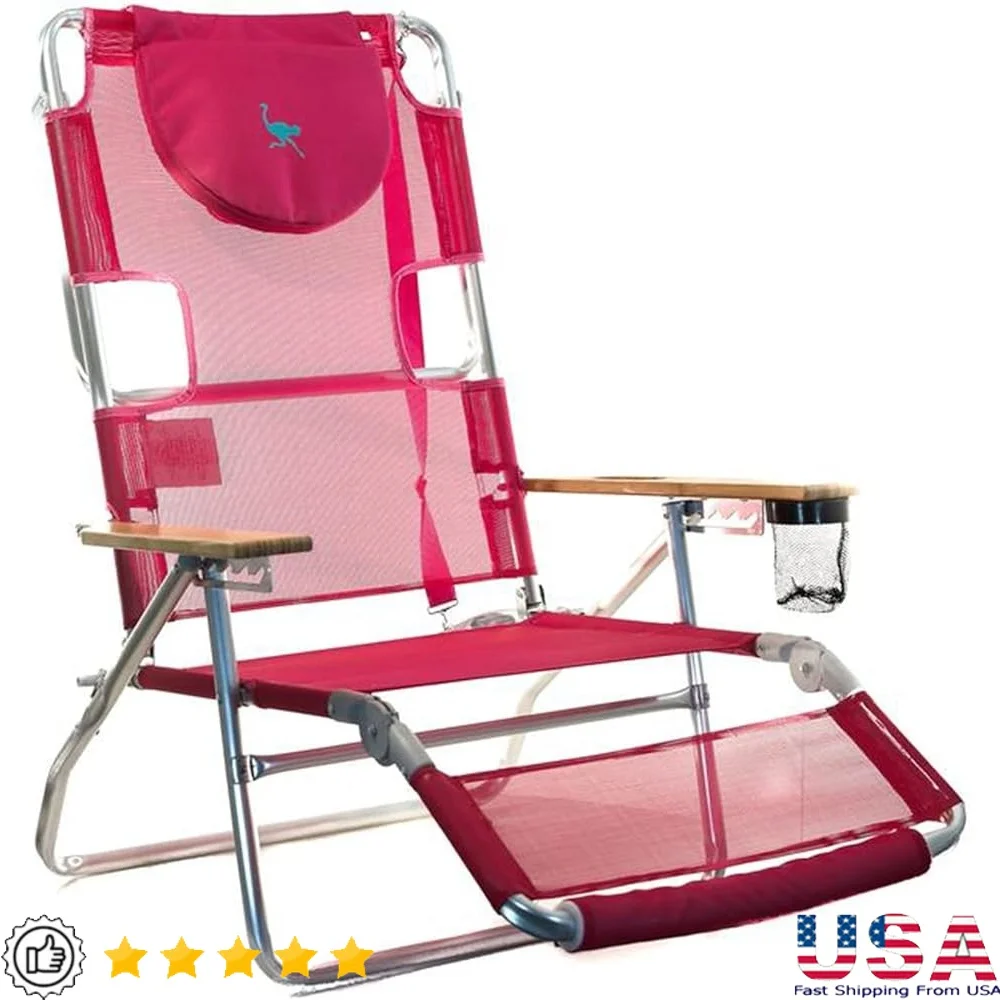 Lightweight Portable Reclining Lounge Chair with Adjustable Positions Footrest and Cup Holder Outdoor Beach Patio Camping
Lightweight Portable Reclining Lounge Chair with Adjustable Positions Footrest and Cup Holder Outdoor Beach Patio Camping