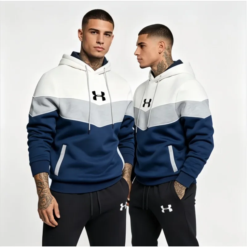 2026 Autumn Winter Men Color Block 2Pcs Tracksuit Hoodie Drawstring Jogger Pants Athletic Fitness Outdoor Daily Sports Outfit
2026 Autumn Winter Men Color Block 2Pcs Tracksuit Hoodie Drawstring Jogger Pants Athletic Fitness Outdoor Daily Sports Outfit