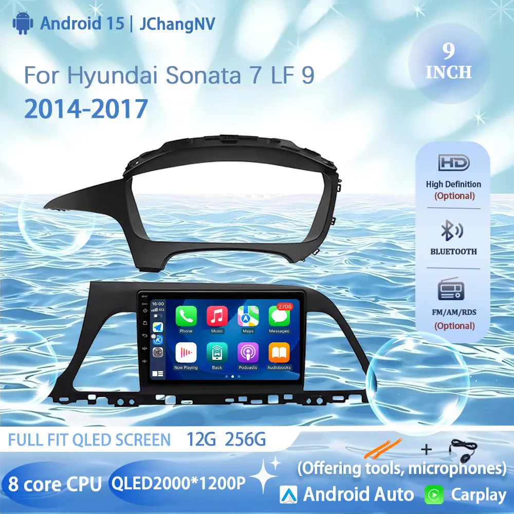 Android 15 For Hyundai Sonata 7 LF 9 2014-2017 Car Radio Video Navigation GPS No 2din BT Head Unit Stereo Auto Player Multimedia
Android 15 For Hyundai Sonata 7 LF 9 2014-2017 Car Radio Video Navigation GPS No 2din BT Head Unit Stereo Auto Player Multimedia