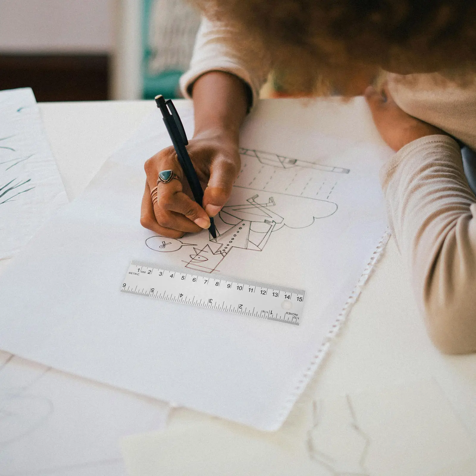 Металлическая линейка 15 см (6 дюймов) с пробковой основой, из нержавеющей стали, прецизионная, прямая, для офиса и школы, с разметкой в сантиметрах и дюймах
Металлическая линейка 15 см (6 дюймов) с пробковой основой, из нержавеющей стали, прецизионная, прямая, для офиса и школы, с разметкой в сантиметрах и дюймах